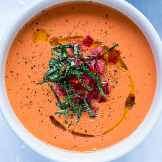 Minted Watermelon Gazpacho