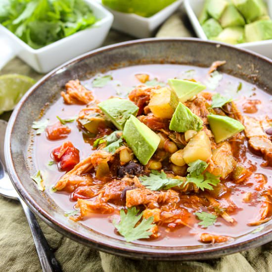 Mexican Two Bean Chicken Chili