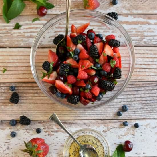 Mint and Lime Summer Berry Salad