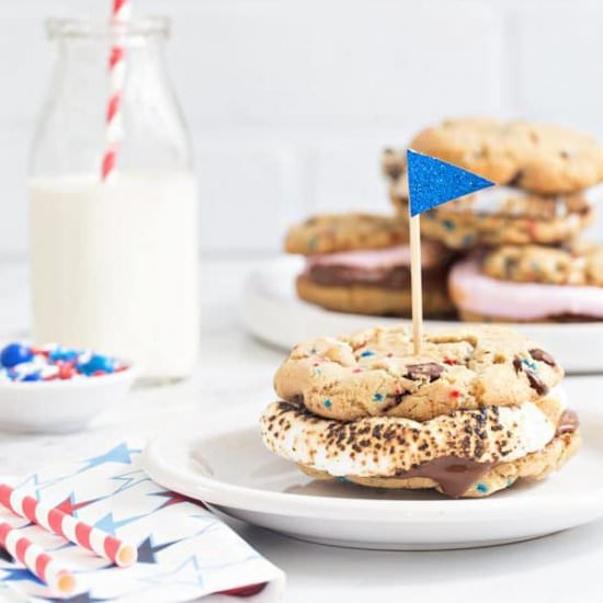 Chocolate Chip Cookie S’mores