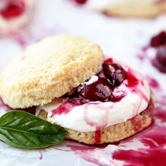 Roasted Cherry Shortcake