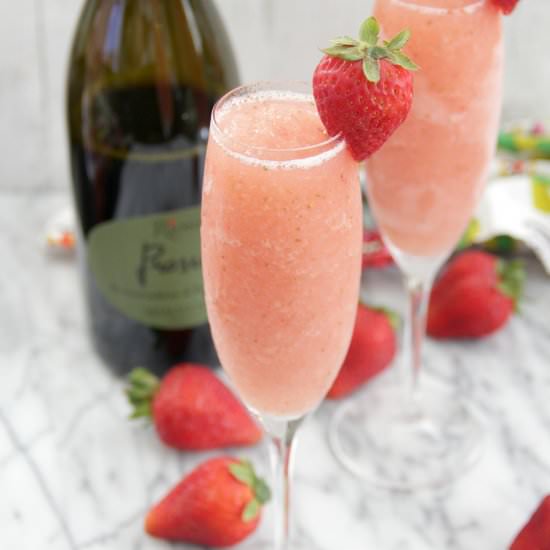 Frozen Strawberry Bellini