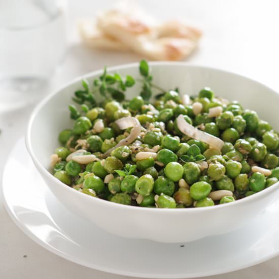 STEWED GREEN PEAS