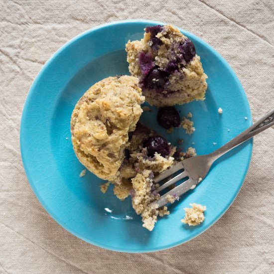 Blueberry Polenta Muffins