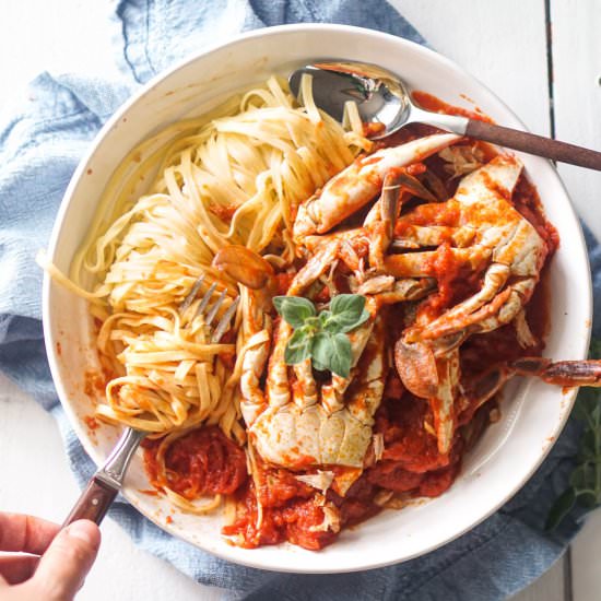 Spaghetti and Crabs
