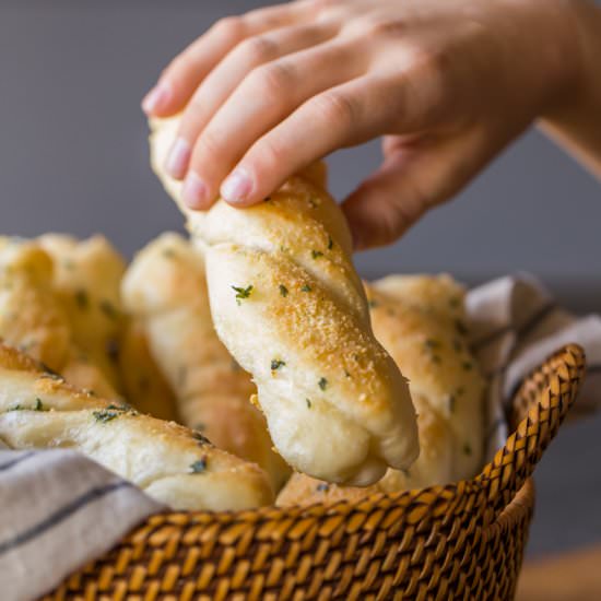 Buttery Garlic Breadsticks