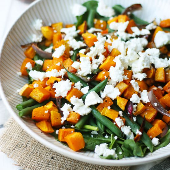 Pumpkin, Feta & Green Bean Salad