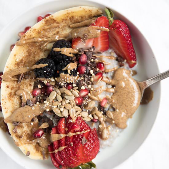 Buckwheat Oatmeal Breakfast Bowl