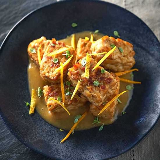 Orange Glazed Tempeh