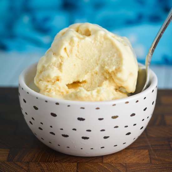 Single-Serve Peach Frozen Yogurt