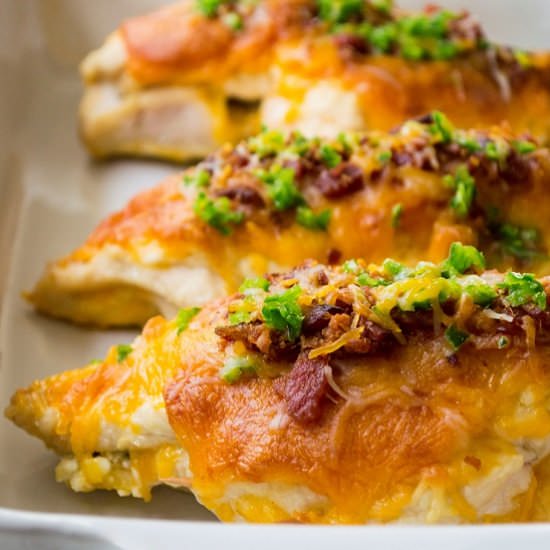 Cheesy Jalapeno Bacon Stuffed Chicken