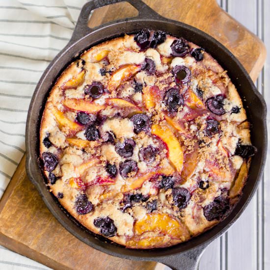 Bourbon Summer Fruit Cobbler