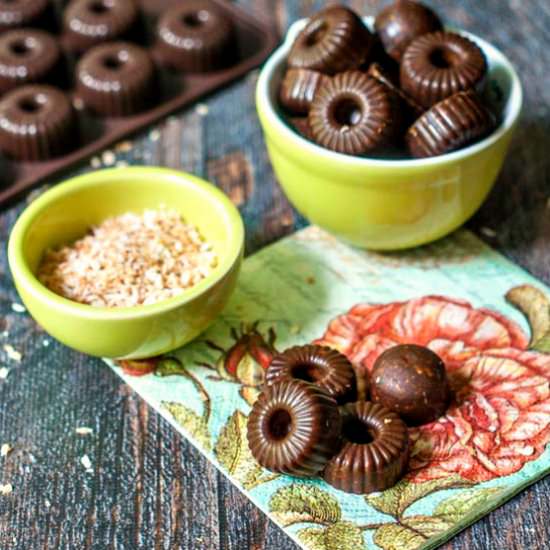 Low Carb Toasted Coconut Candy