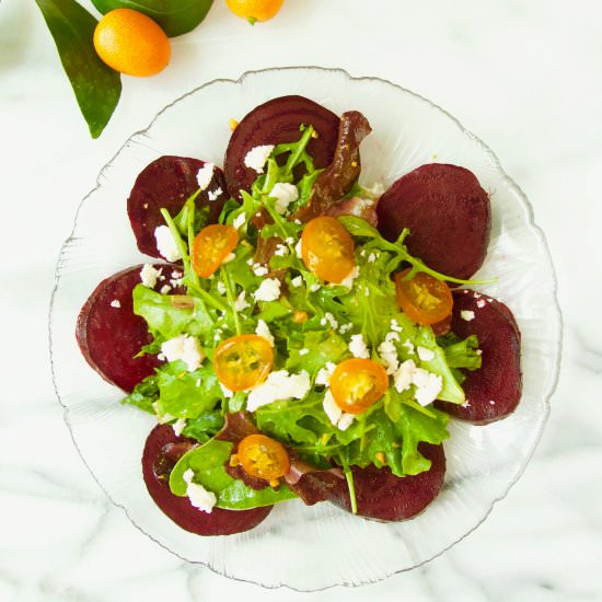 Beet Salad with Candied Kumquats