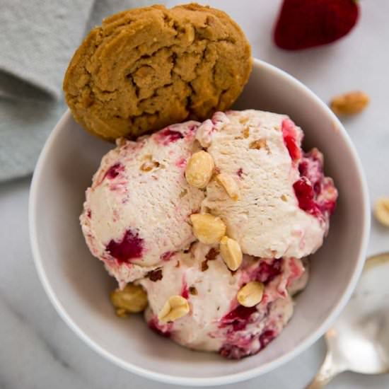 Peanut Butter and Jelly Semifreddo