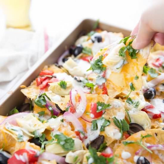 Mediterranean Nachos