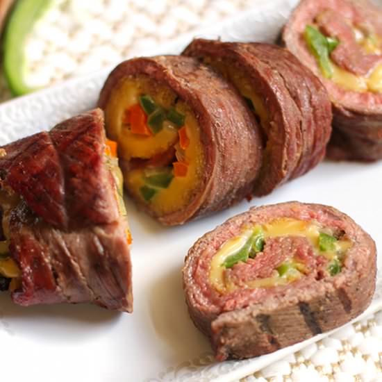 Stuffed Flank Steak Roll
