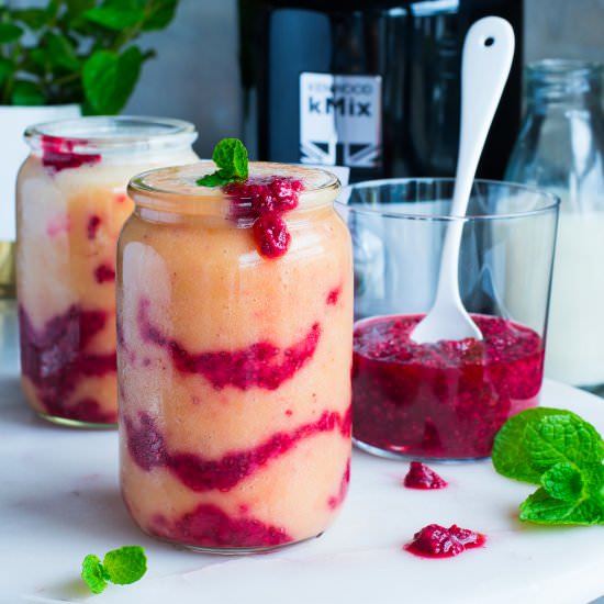 Mango Smoothie & Raspberry Chia Jam