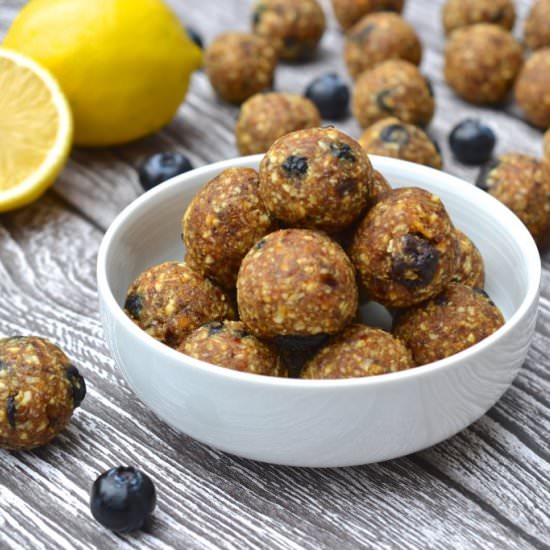 Lemon Blueberry Energy Balls
