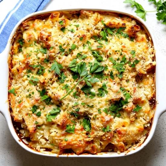 Creamy Tuna Pasta Bake