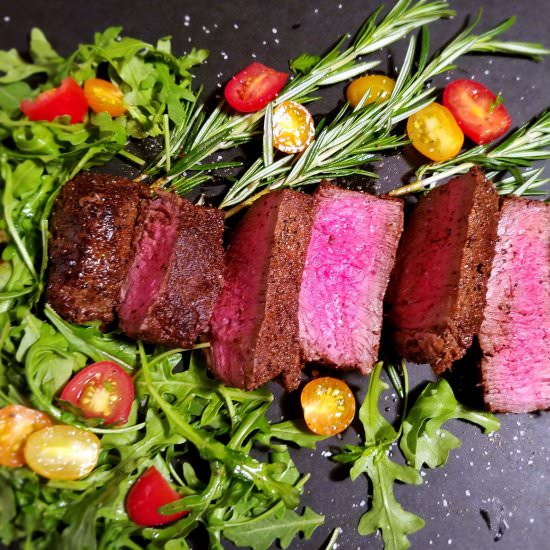 Mocha Rubbed Sirloin Steak