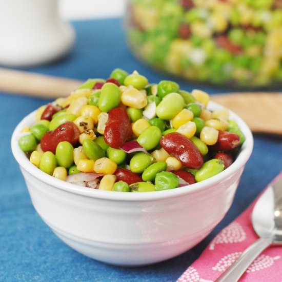 Quick Edamame Corn Salad