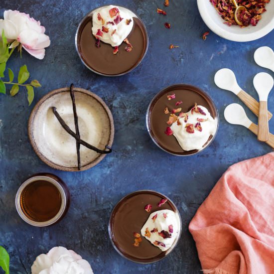 Chocolate Bourbon Pots De Creme