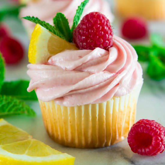 Lemon Raspberry Cupcakes