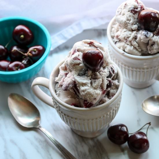 Cherry Amaretto Ice Cream