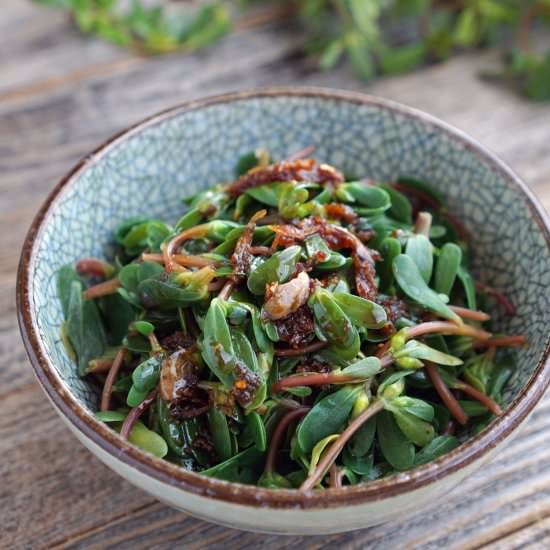 Purslane Salad，Chinese Style