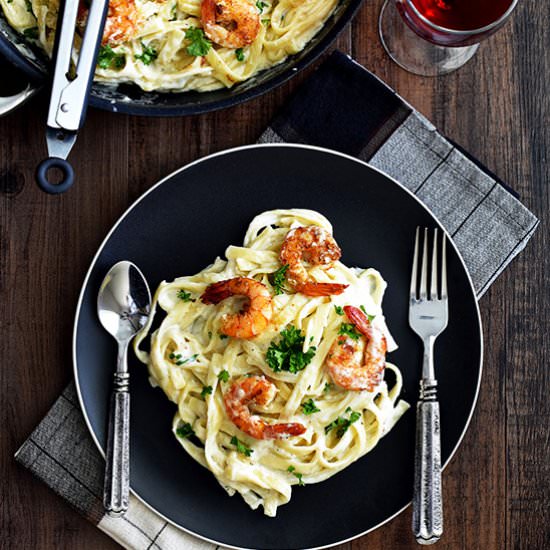 Shrimp Fettuccine Alfredo