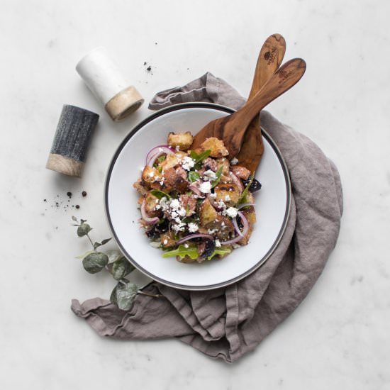 Fig Panzanella with Ricotta & Basil