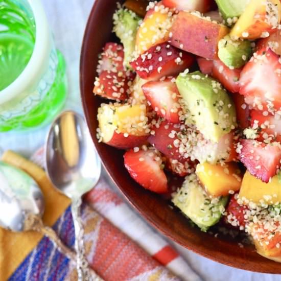 Hempseed Avocado Fruit Salad