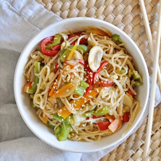 Vegan Mixed Vegetable Chow Mein