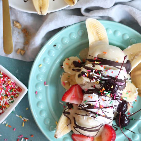 Healthier Banana Splits