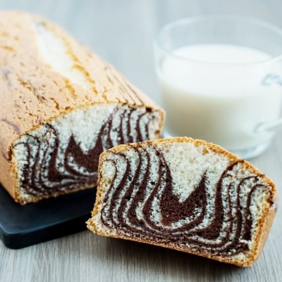 Oat Cream Zebra Cake