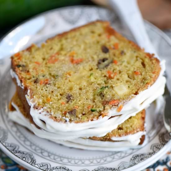 Carrot Apple Zucchini Bread