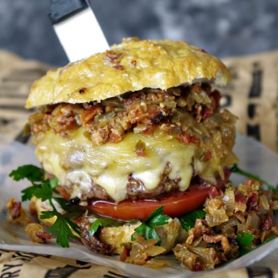 Bacon Jalapeno Tequila Jam Burger