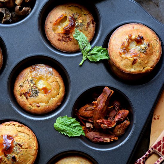 Chickpea Flour Mini Quiche Muffins