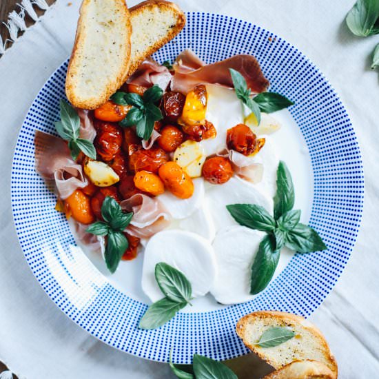 Roasted Heirloom Caprese Salad