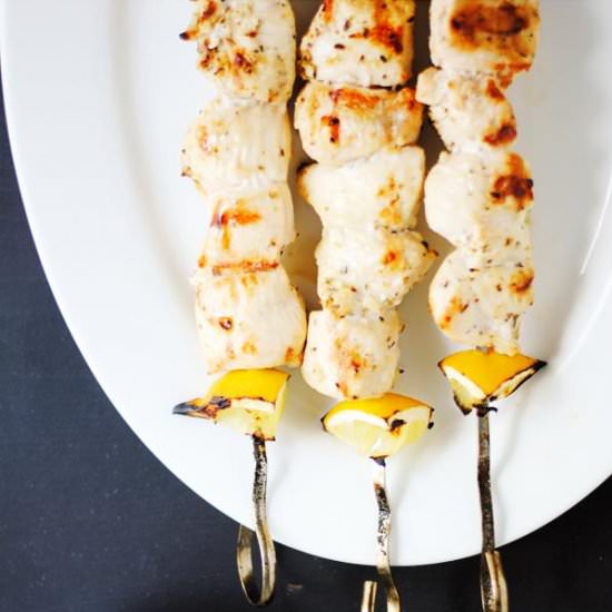 Chicken souvlaki