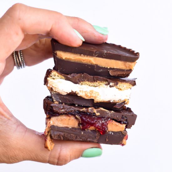 Homemade Peanut Butter Cups 3 Ways