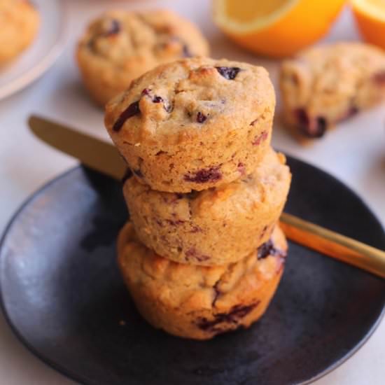 Fluffy Blueberry orange Muffins