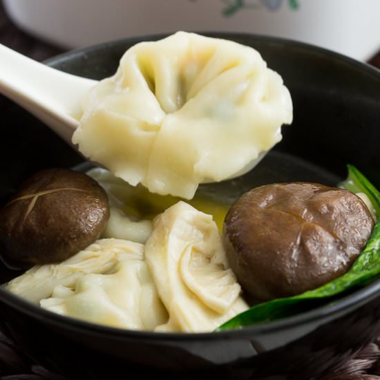 Wonton Mushroom Soup