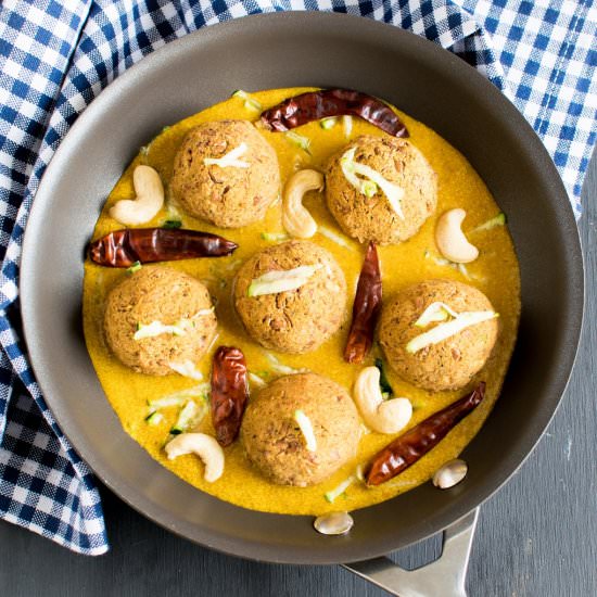 Zucchini Pinto Beans Kofta Curry
