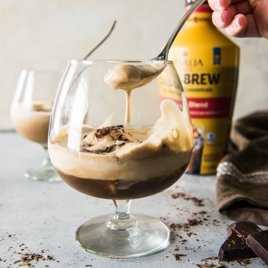 Salted Caramel Cold Brew Affogato