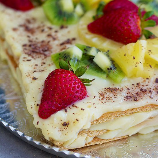 summer fruit icebox cake