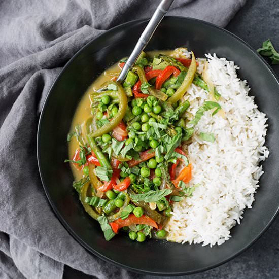 Spring Vegetable Thai Green Curry