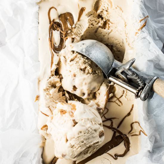 Salted Caramel No Churn Ice Cream