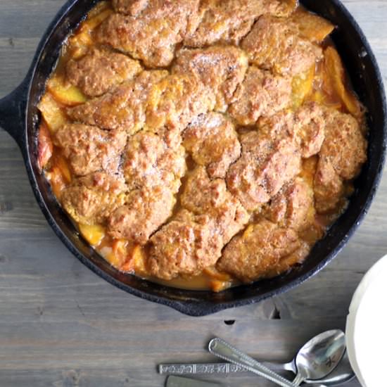 Biscuit Peach Cobbler